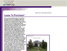 Tablet Screenshot of leasetopurchase.tripod.com