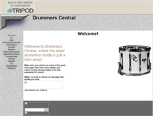 Tablet Screenshot of drummerscentral.tripod.com