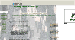 Desktop Screenshot of militarypridepurses.tripod.com