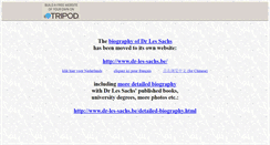 Desktop Screenshot of dr-les-sachs.tripod.com