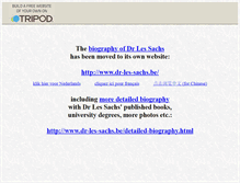 Tablet Screenshot of dr-les-sachs.tripod.com