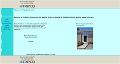 Desktop Screenshot of maximproductions.tripod.com