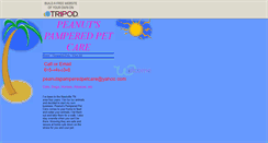 Desktop Screenshot of peanutspamperedpetcare.tripod.com