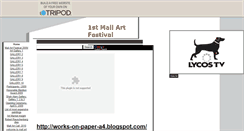 Desktop Screenshot of mailartexhibition.tripod.com
