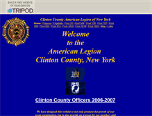 Tablet Screenshot of clintoncountylegion.tripod.com