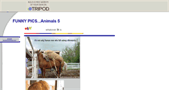 Desktop Screenshot of funnypicsanimals5.tripod.com