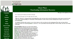 Desktop Screenshot of cheerplace.tripod.com