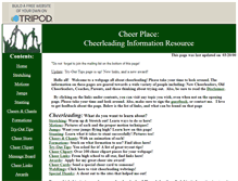 Tablet Screenshot of cheerplace.tripod.com