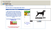 Tablet Screenshot of musiccdshop.tripod.com
