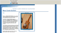 Desktop Screenshot of bearcreekguitars.tripod.com