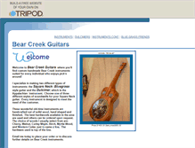 Tablet Screenshot of bearcreekguitars.tripod.com