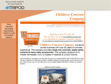 Tablet Screenshot of childressconcrete.tripod.com