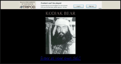 Desktop Screenshot of kodiak-bear.tripod.com