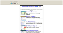 Desktop Screenshot of creditospersonales.tripod.com