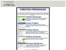 Tablet Screenshot of creditospersonales.tripod.com