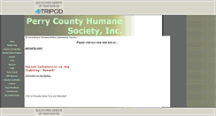 Desktop Screenshot of perrycountyhumanesoc.tripod.com