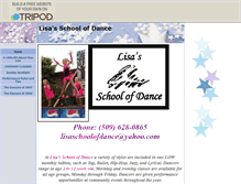 Tablet Screenshot of lisaschoolofdance.tripod.com