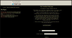 Desktop Screenshot of canadianpunk.tripod.com