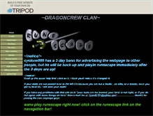 Tablet Screenshot of dragoncrew0.tripod.com
