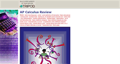 Desktop Screenshot of apcalculusreview.tripod.com