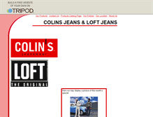 Tablet Screenshot of colinsjeans.tripod.com