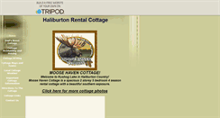 Desktop Screenshot of haliburtonrentalcottage.tripod.com