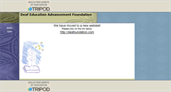 Desktop Screenshot of deafoundation.tripod.com