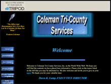 Tablet Screenshot of colemantricounty.tripod.com