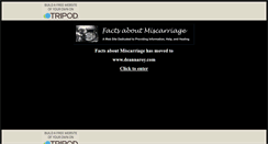 Desktop Screenshot of miscarriage.tripod.com