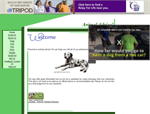 Tablet Screenshot of animaladvicer.tripod.com
