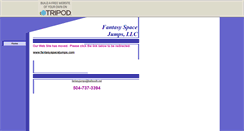 Desktop Screenshot of fantasyspacejumps.tripod.com