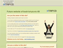 Tablet Screenshot of bush-lot-picnic-08.tripod.com