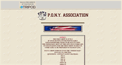Desktop Screenshot of ponyassoc.tripod.com