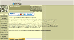 Desktop Screenshot of freegrantsearch.tripod.com