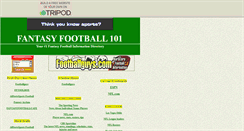 Desktop Screenshot of fantasyadvisor.tripod.com