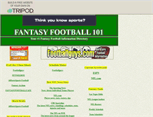 Tablet Screenshot of fantasyadvisor.tripod.com