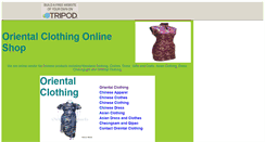 Desktop Screenshot of oriental.clothing.tripod.com