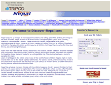 Tablet Screenshot of discover-nepal.tripod.com