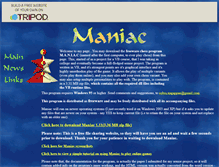 Tablet Screenshot of maniac10001.tripod.com