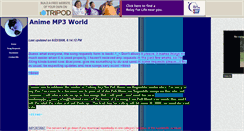 Desktop Screenshot of animemp3world.tripod.com