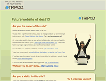 Tablet Screenshot of des813.tripod.com