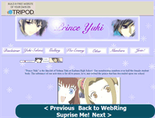 Tablet Screenshot of princeyuki.tripod.com