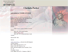 Tablet Screenshot of clarindaparkeradams.tripod.com