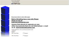 Desktop Screenshot of matrixwrestlingclub.tripod.com