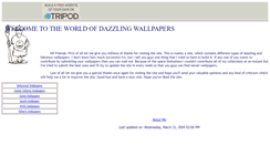 Desktop Screenshot of dazzlingwallpapers.tripod.com