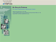 Tablet Screenshot of deryckpattron.tripod.com