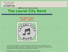 Tablet Screenshot of laurelcityband.tripod.com