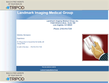 Tablet Screenshot of landmarkimagingmedic.tripod.com