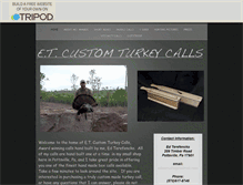 Tablet Screenshot of etcustomturkeycalls.tripod.com