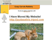 Tablet Screenshot of crazycarrotsrabbitry.tripod.com